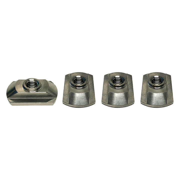Foilite M6 Titanium Hydrofoil Hardware Set - 4 Track Nuts and 4 M6 Screws