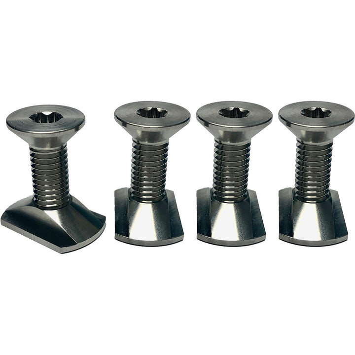 Foilite M8 Titanium Hydrofoil Hardware Set - 4 Track Nuts and 4 M8 Screws