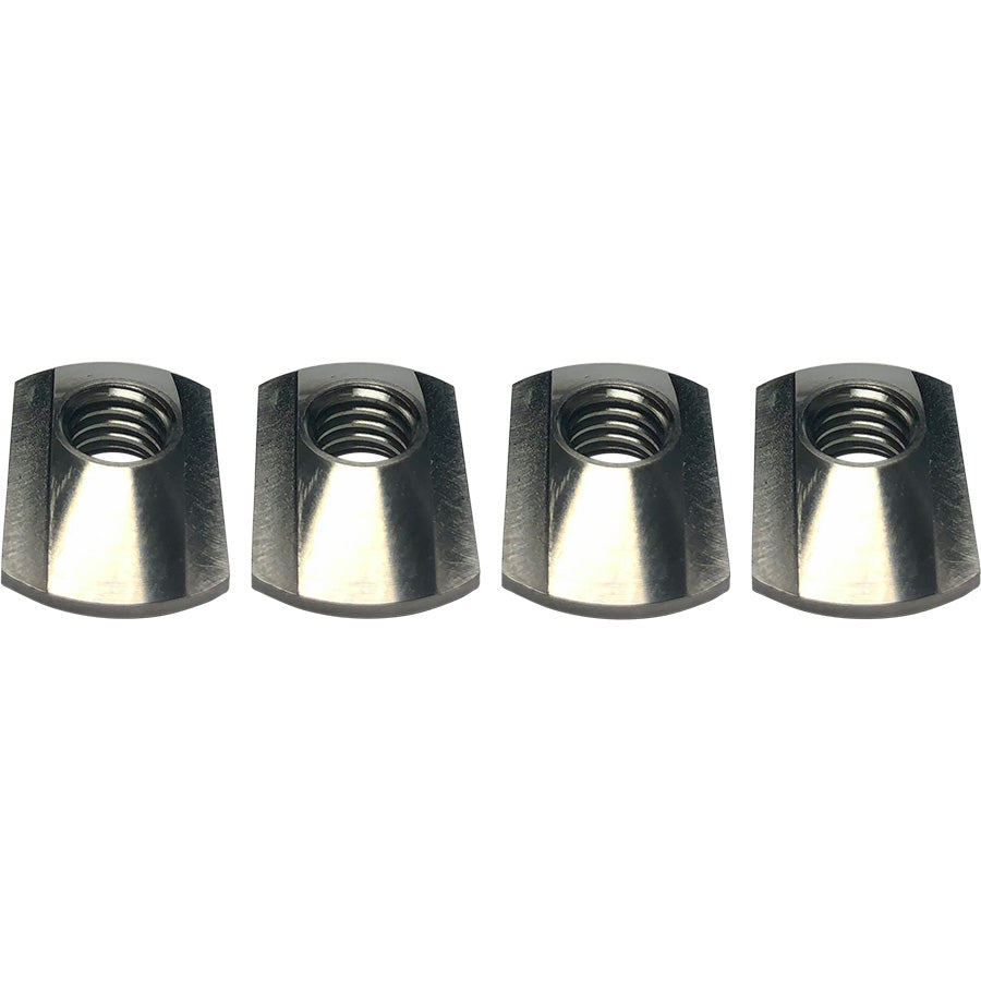 Foilite M8 Titanium Hydrofoil Hardware Set - 4 Track Nuts and 4 M8 Screws