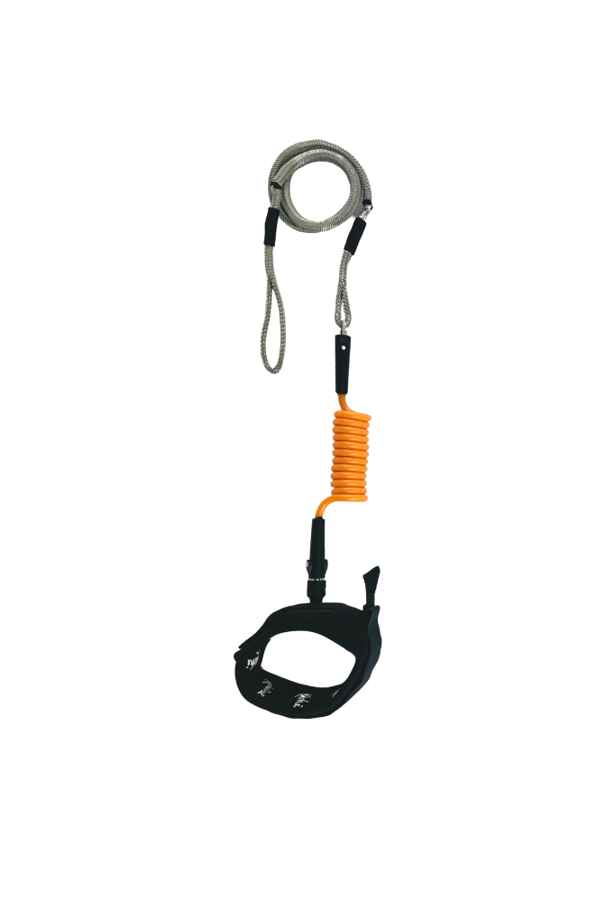Kaohi INVIZ Leash - Original Hybrid for Downwind Foiling - 30" Dyneema Cord