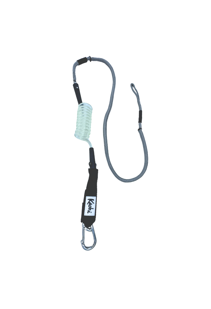 Kaohi INVIZ Leash - Original Hybrid for Downwind Foiling - 30" Dyneema Cord