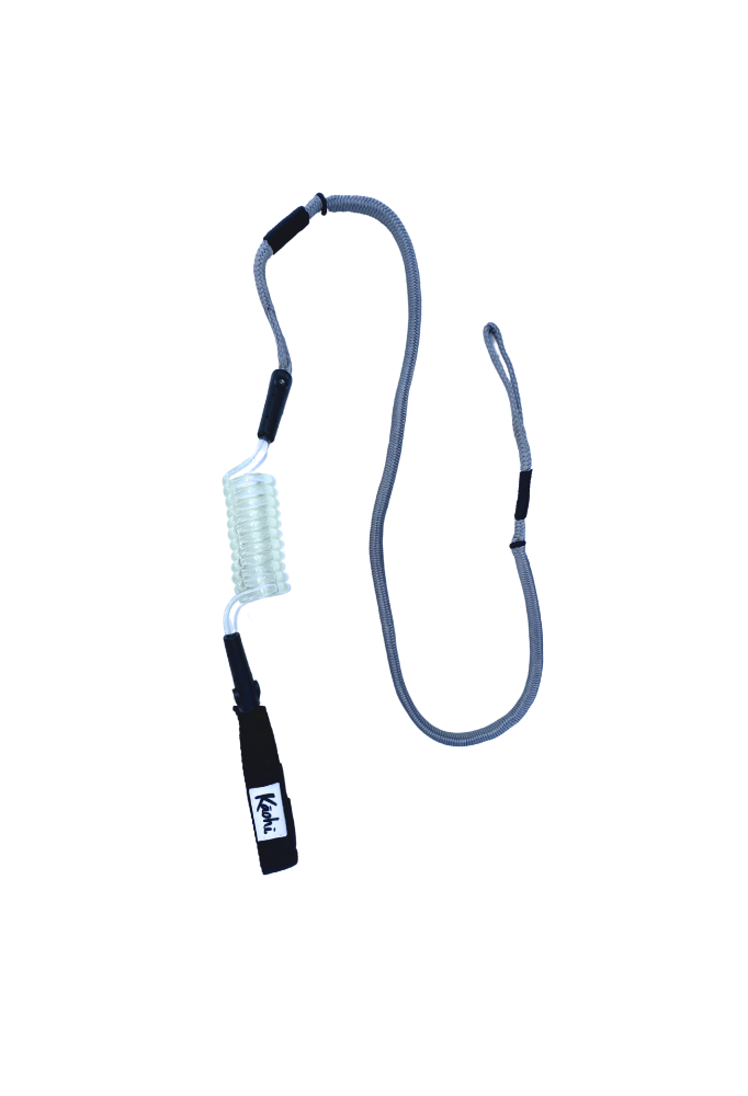 Kaohi INVIZ Leash - Original Hybrid for Downwind Foiling - 30" Dyneema Cord