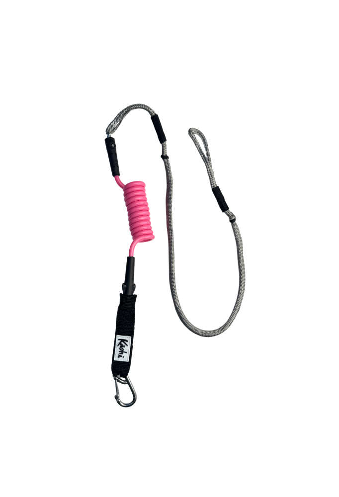 Kaohi INVIZ Leash - Original Hybrid for Downwind Foiling - 30" Dyneema Cord