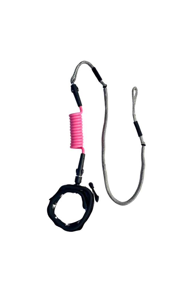 Kaohi INVIZ Leash - Original Hybrid for Downwind Foiling - 30" Dyneema Cord