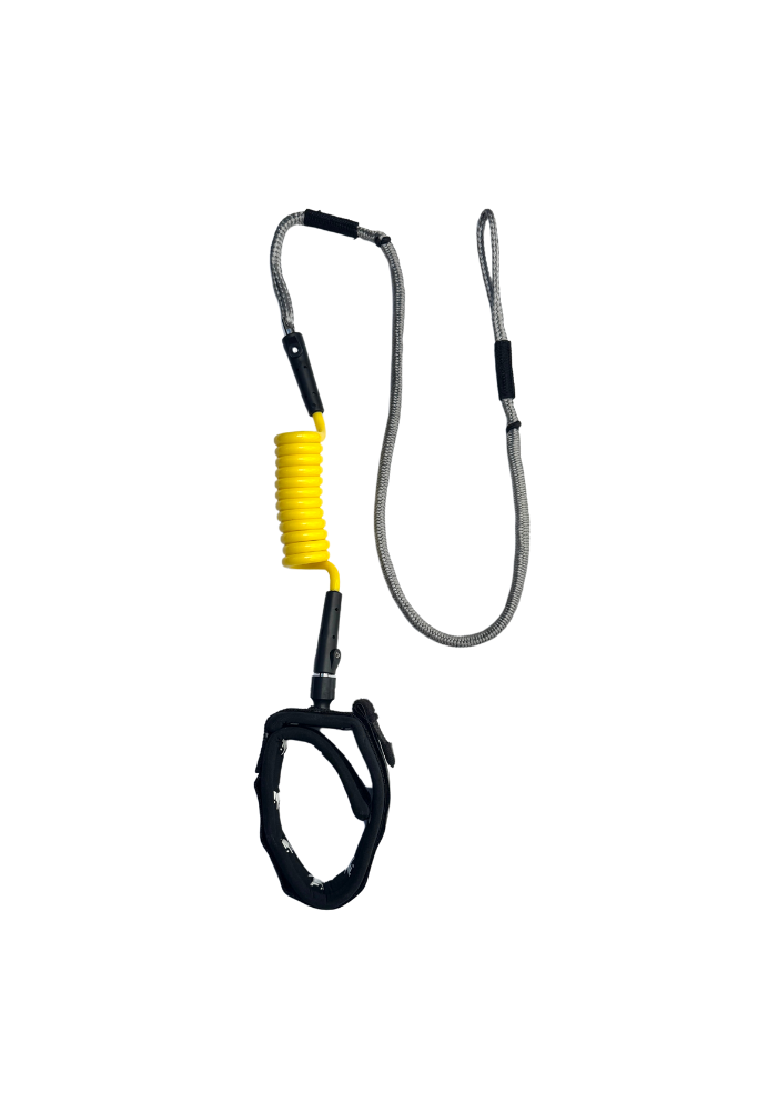 Kaohi INVIZ Leash - Original Hybrid for Downwind Foiling - 30" Dyneema Cord